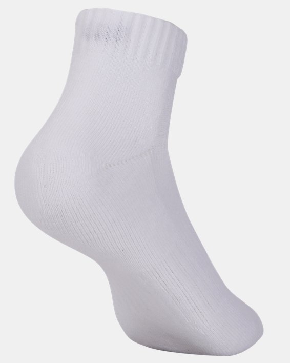 Unisex UA Core Low Cut 3-Pack Socks in White image number 2